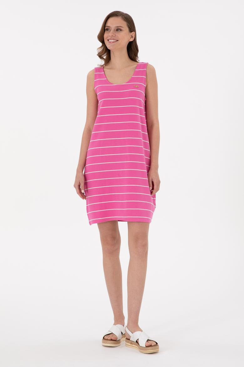 Kadın Pembe Örme Elbise