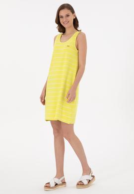 Kadın Neon Sarı Örme Elbise - 50265319053