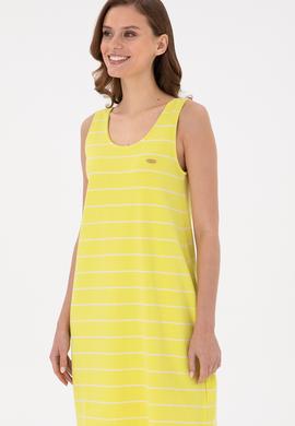 Kadın Neon Sarı Örme Elbise - 50265319053