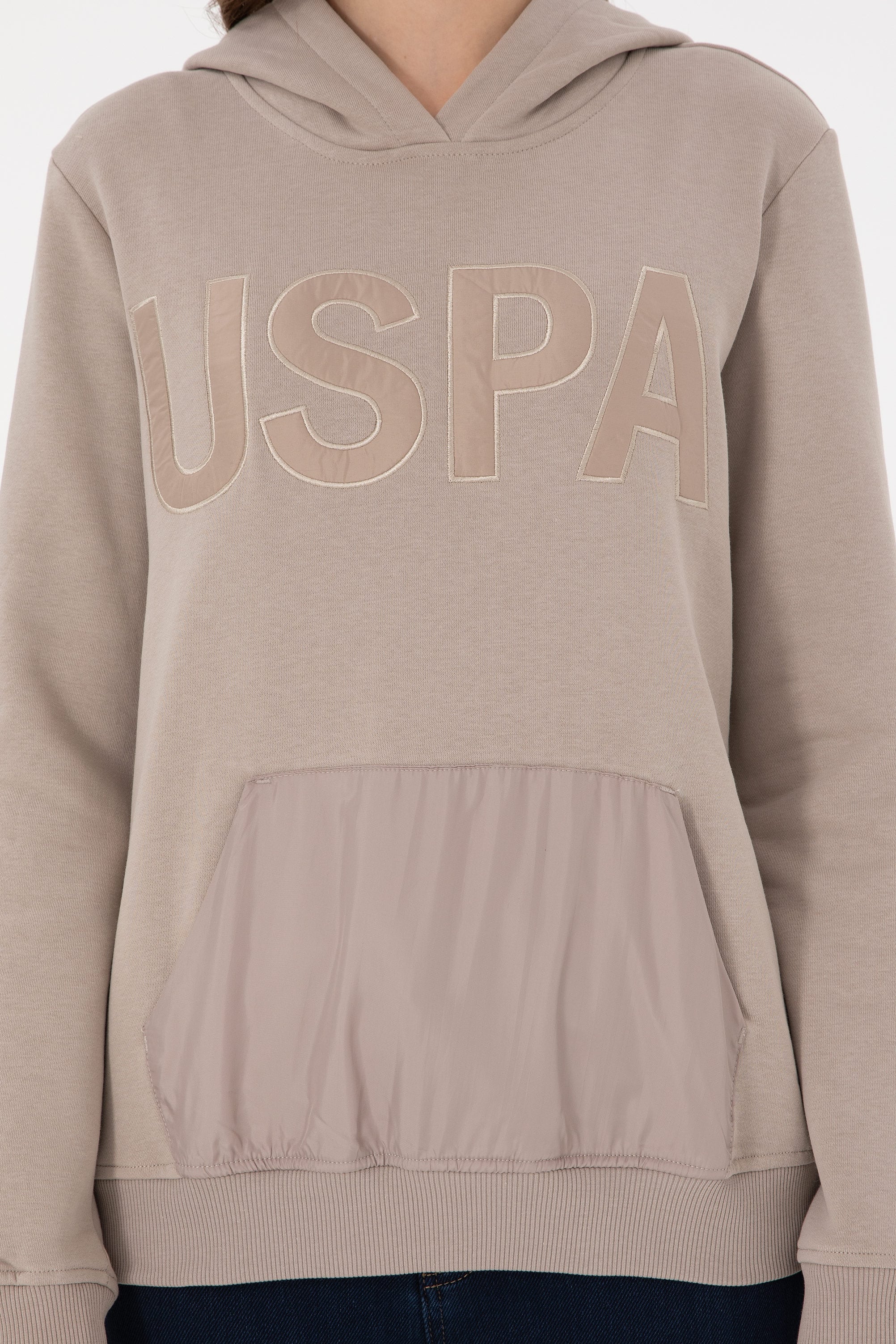 Kadın Taş Kapüşonlu Sweatshirt - Image 6