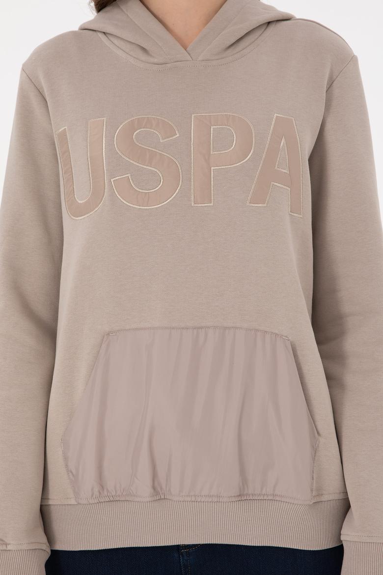 Kadın Taş Kapüşonlu Sweatshirt - 50256250034