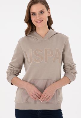 Kadın Taş Kapüşonlu Sweatshirt - 50256250034