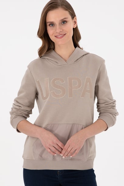 Kadın Taş Kapüşonlu Sweatshirt