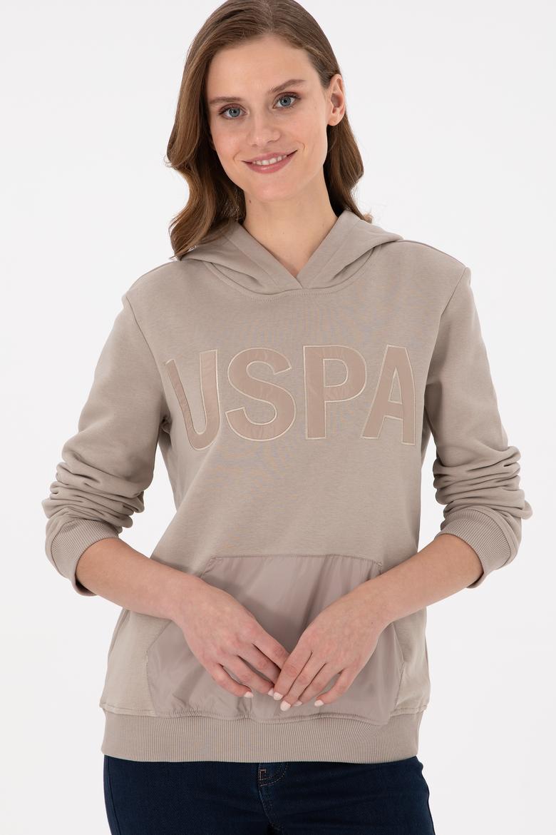 Kadın Taş Kapüşonlu Sweatshirt - 50256250034