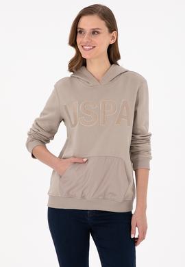 Kadın Taş Kapüşonlu Sweatshirt - 50256250034