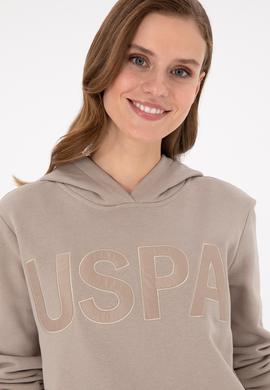 Kadın Taş Kapüşonlu Sweatshirt - 50256250034