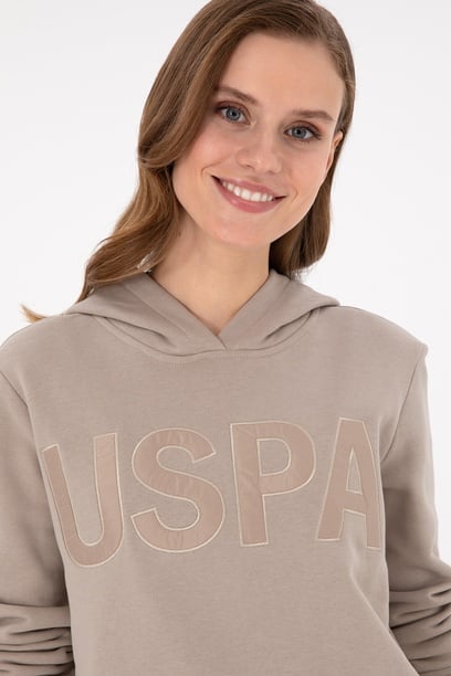 Kadın Taş Kapüşonlu Sweatshirt