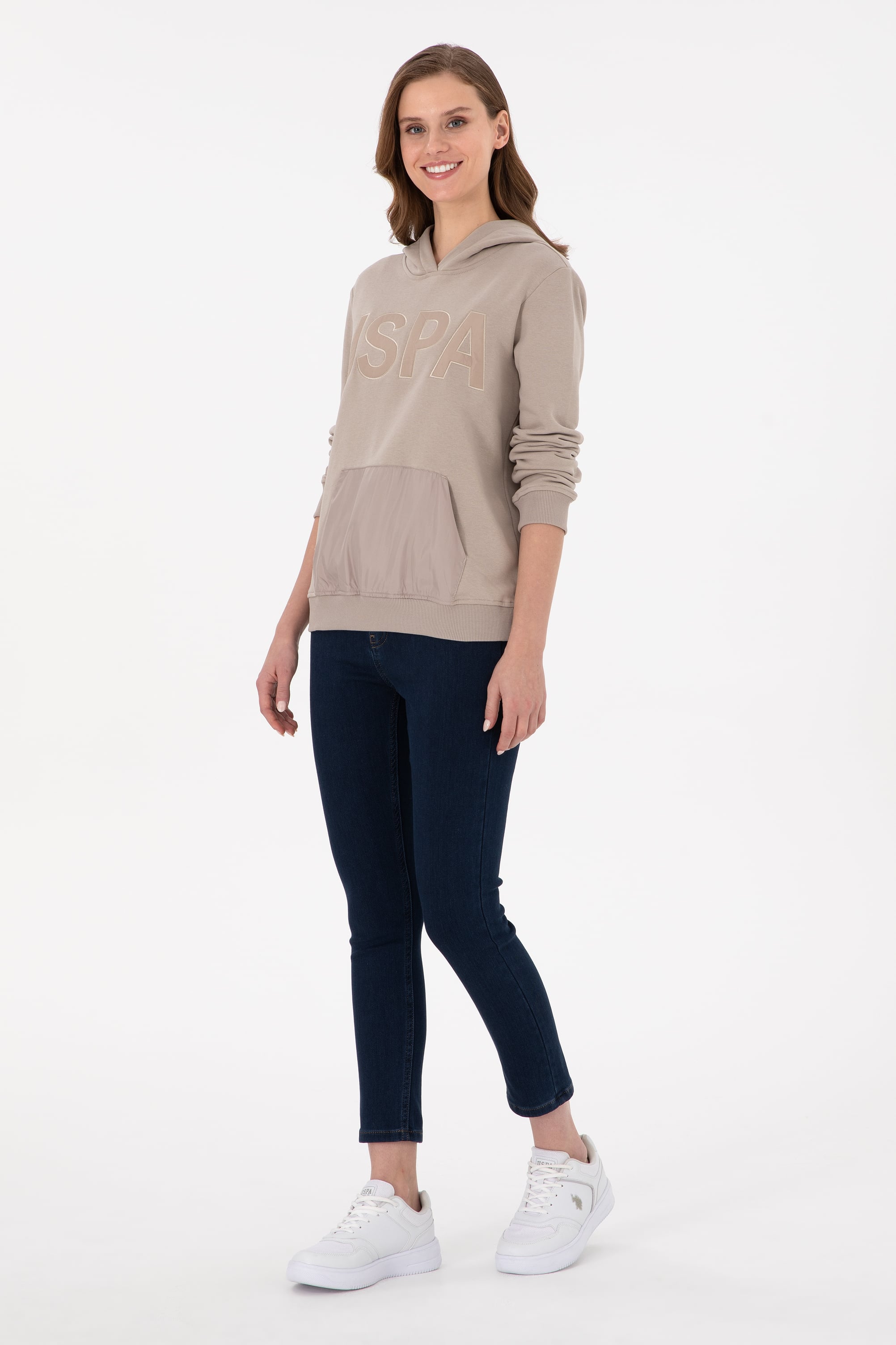 Kadın Taş Kapüşonlu Sweatshirt