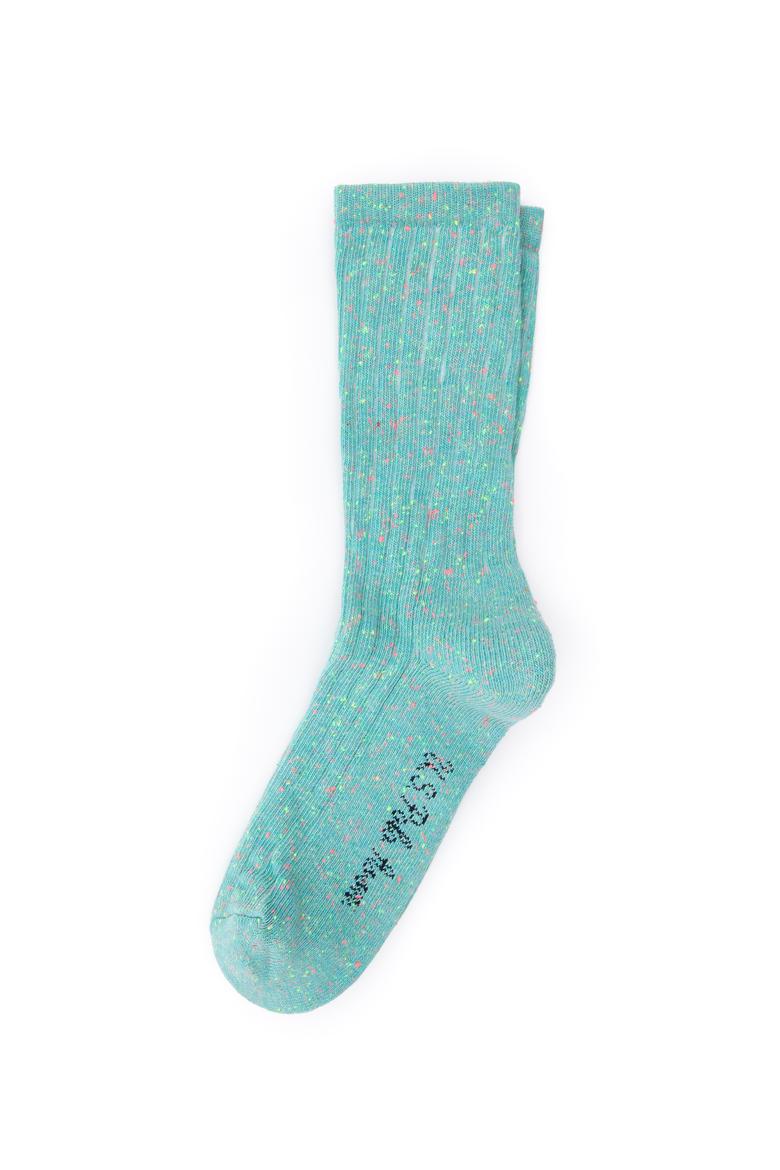 Kadın Mint Melanj Çorap