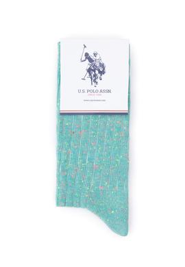 Kadın Mint Melanj Çorap - 50258157004