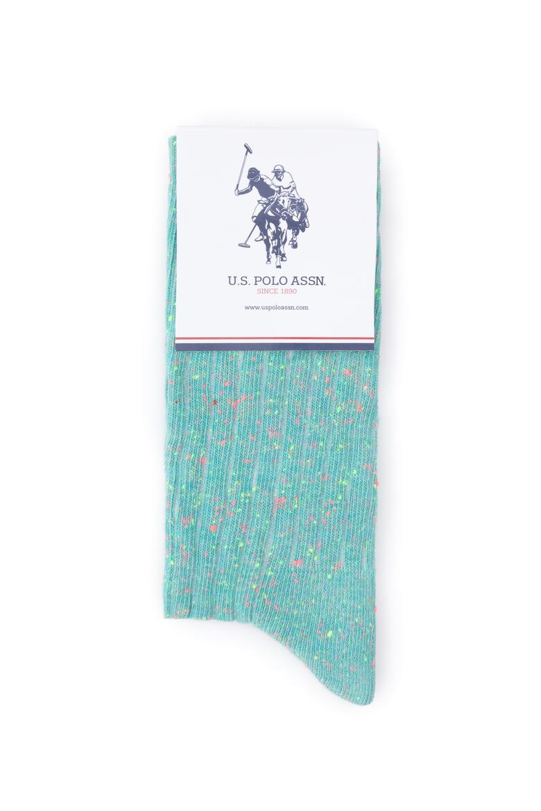 Kadın Mint Melanj Çorap - 50258157004