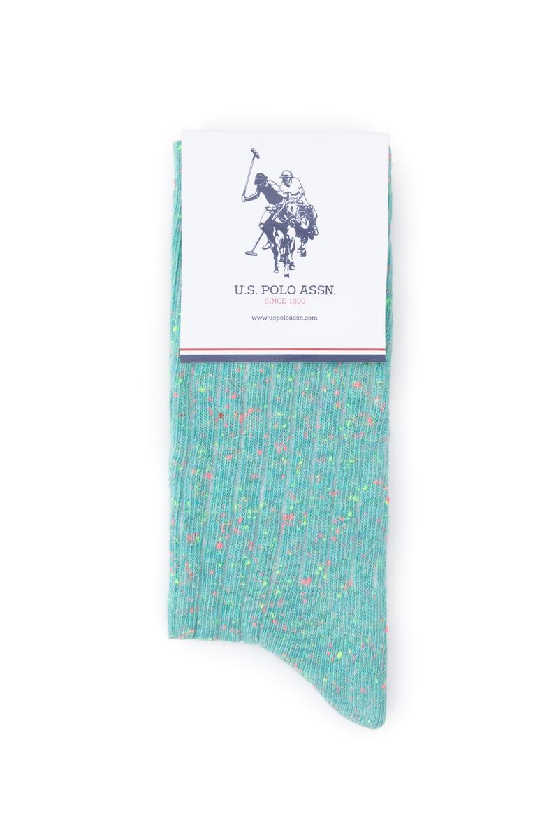 Kadın Mint Melanj Çorap