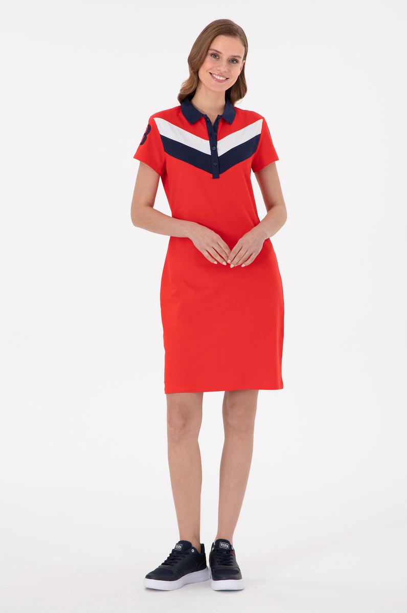 Kadın Kırmızı Örme Elbise