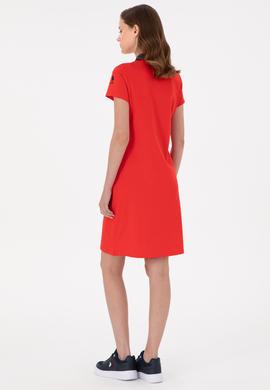 Kadın Kırmızı Örme Elbise - 50268691005