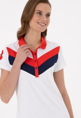 Kadın Beyaz Polo Yaka Mini Boy Örme Elbise - 50268691016