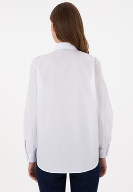 Kadın Beyaz Uzun Kollu Gömlek - 50297103037