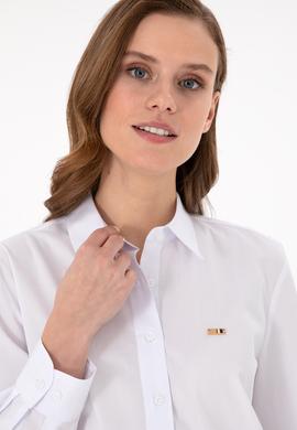 Kadın Beyaz Uzun Kollu Gömlek - 50297103037