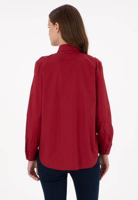Kadın Vişne Uzun Kollu Gömlek - 50297103011