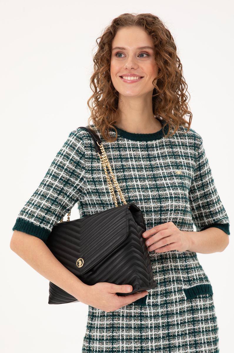 Kadın Siyah Zincir Askılı Kol Çantası