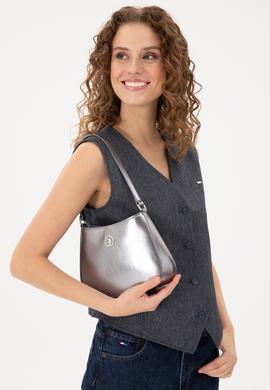 Kadın Gri Parlak Abiye Çanta - 50300340001
