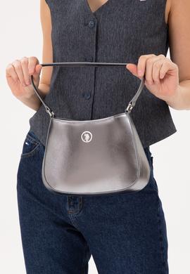 Kadın Gri Parlak Abiye Çanta - 50300340001