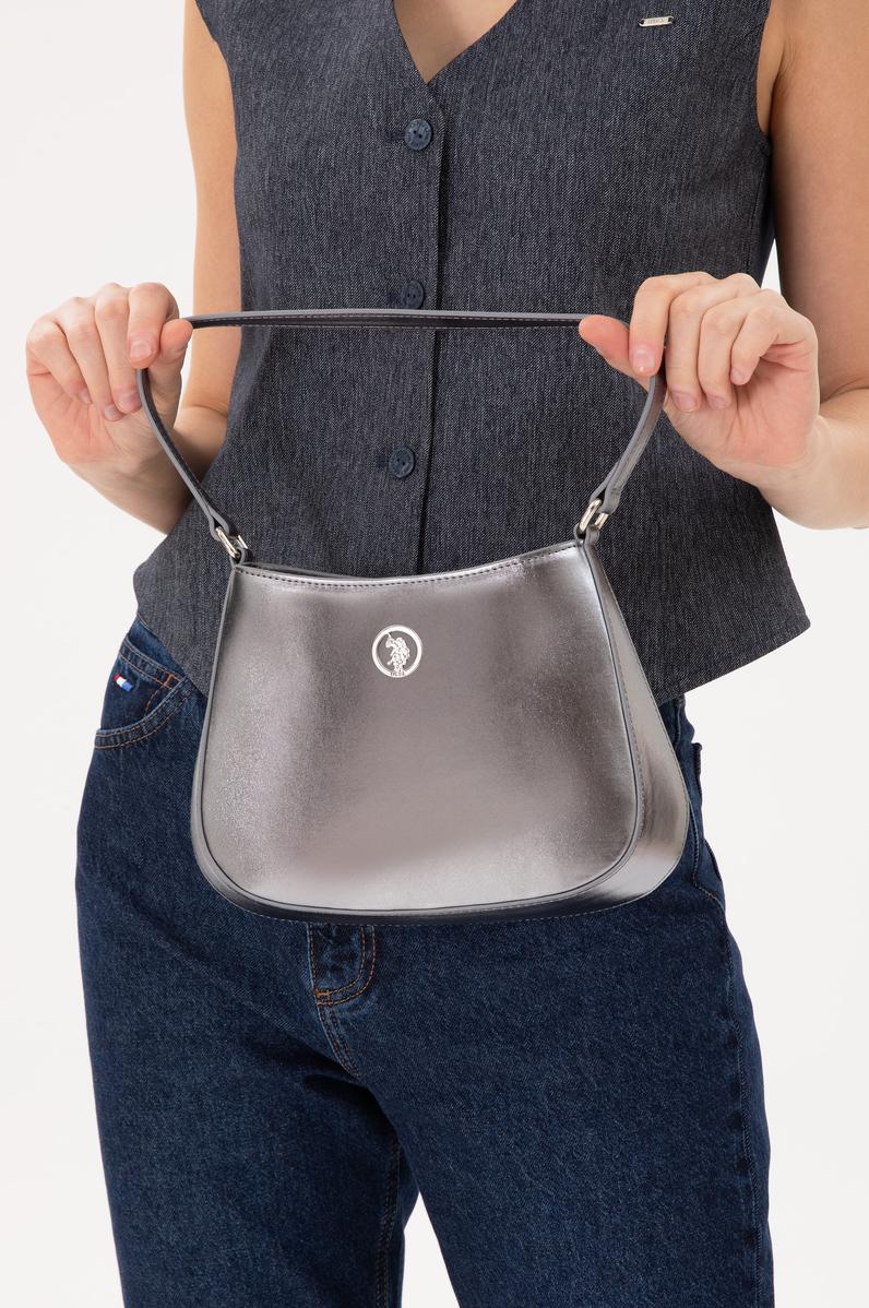 Kadın Gri Parlak Abiye Çanta