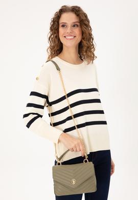 Kadın Haki Zincir Askılı Kol Çantası - 50300326004