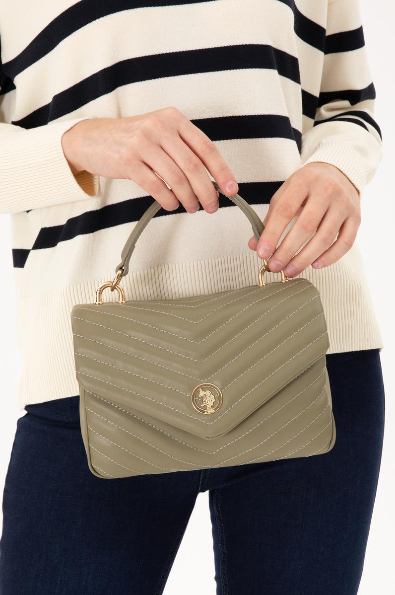 Kadın Haki Zincir Askılı Kol Çantası