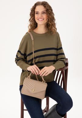 Kadın Vizon Zincir Askılı Kol Çantası - 50300326002