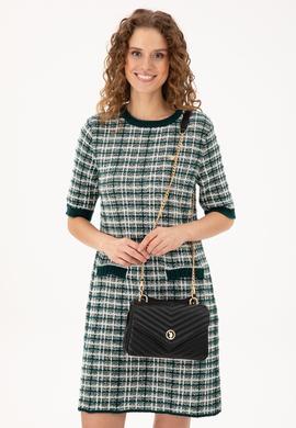 Kadın Siyah Zincir Askılı Kol Çantası - 50300326003