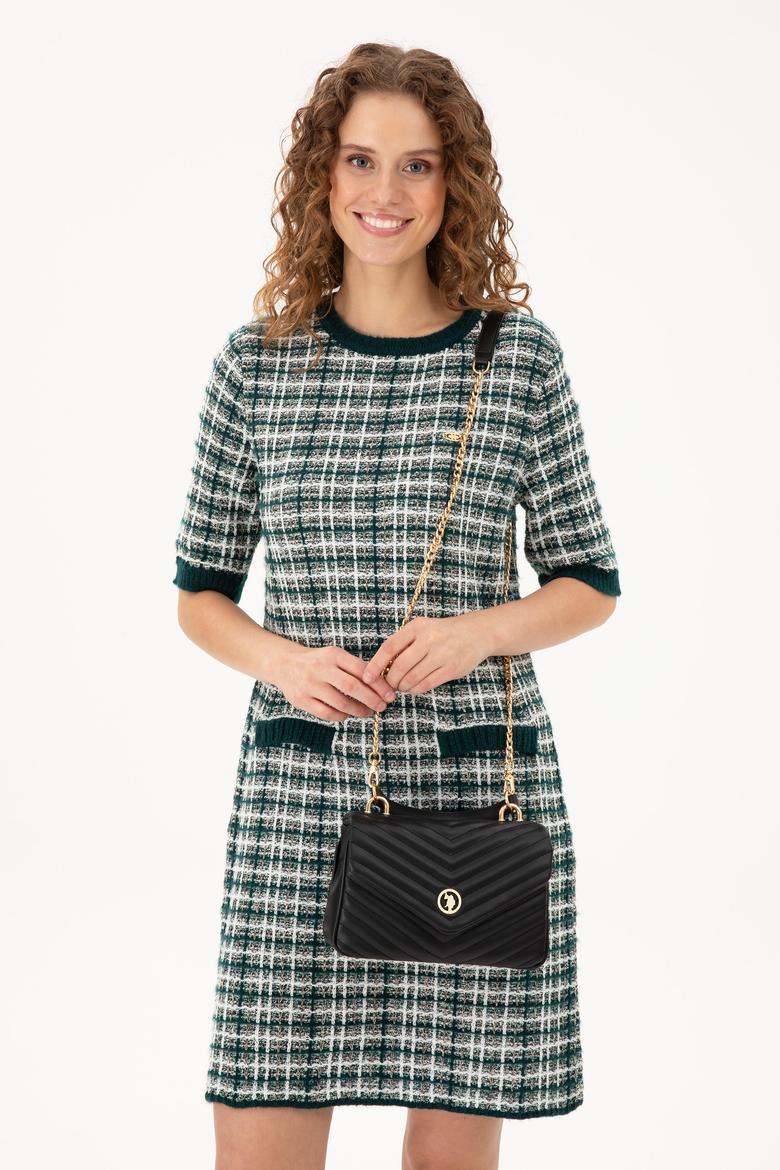 Kadın Siyah Zincir Askılı Kol Çantası