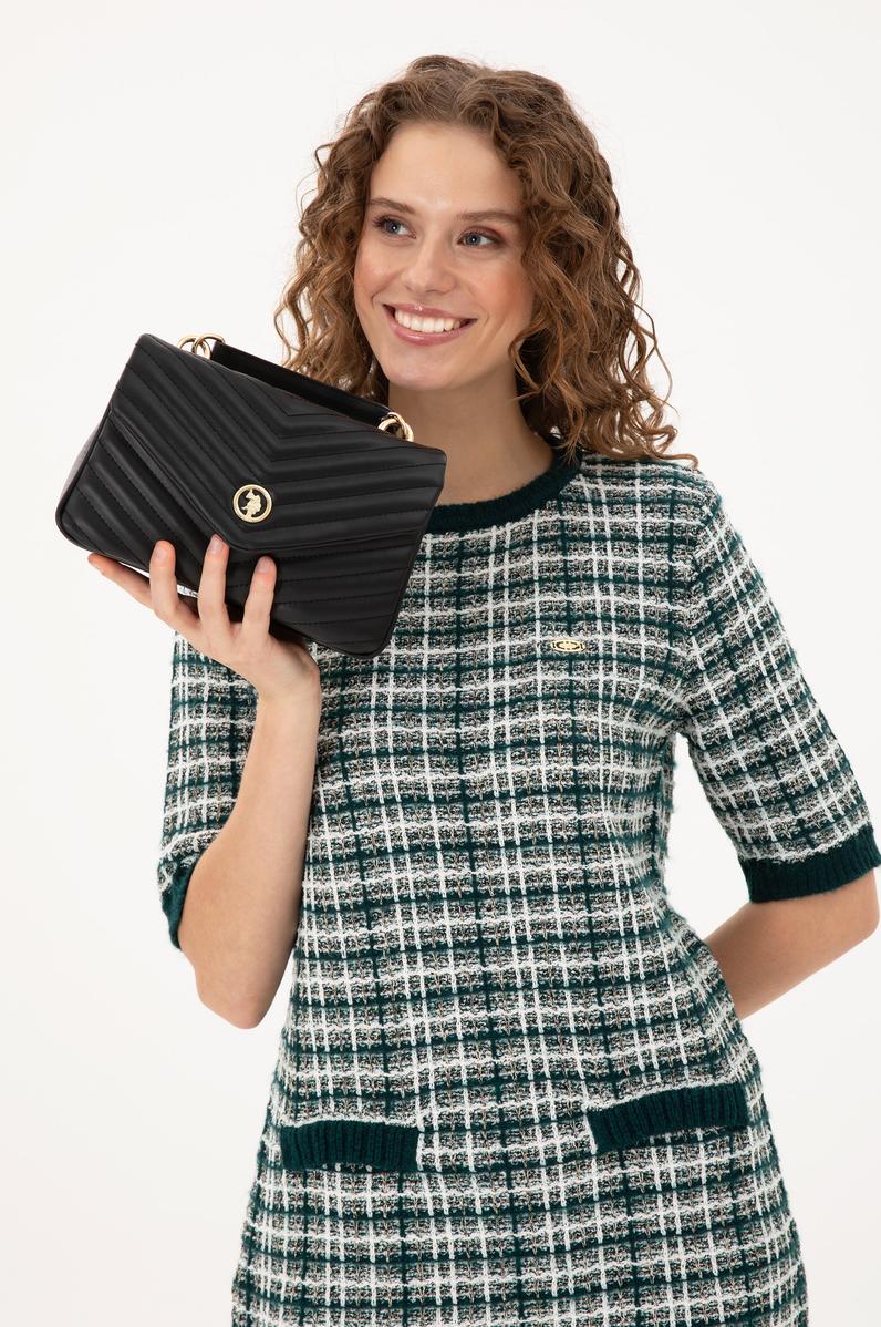 Kadın Siyah Zincir Askılı Kol Çantası