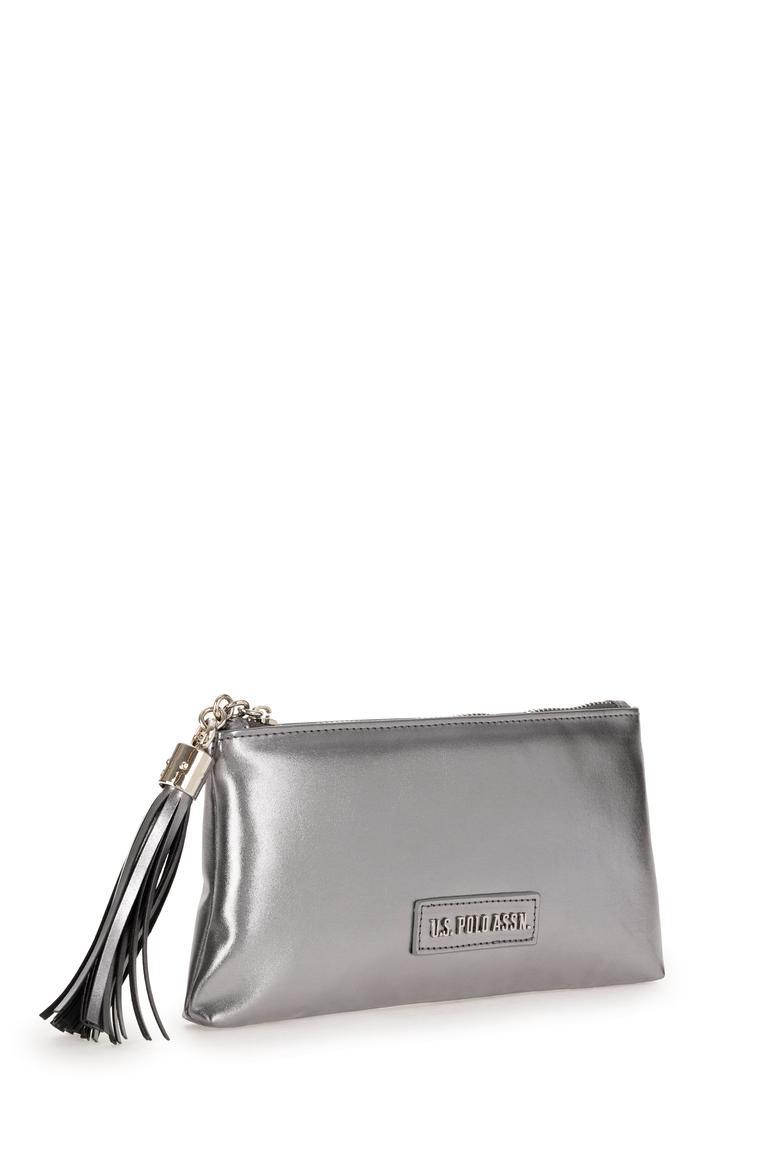 Kadın Gri Parlak El Çantası - 50300345001