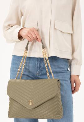 Kadın Haki Zincir Askılı Kol Çantası - 50300325004