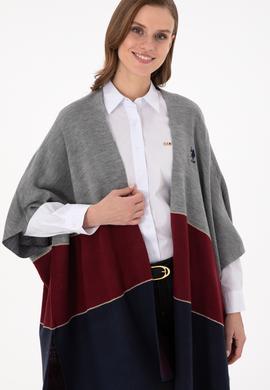 Kadın Lacivert Triko Panço - 50293124002