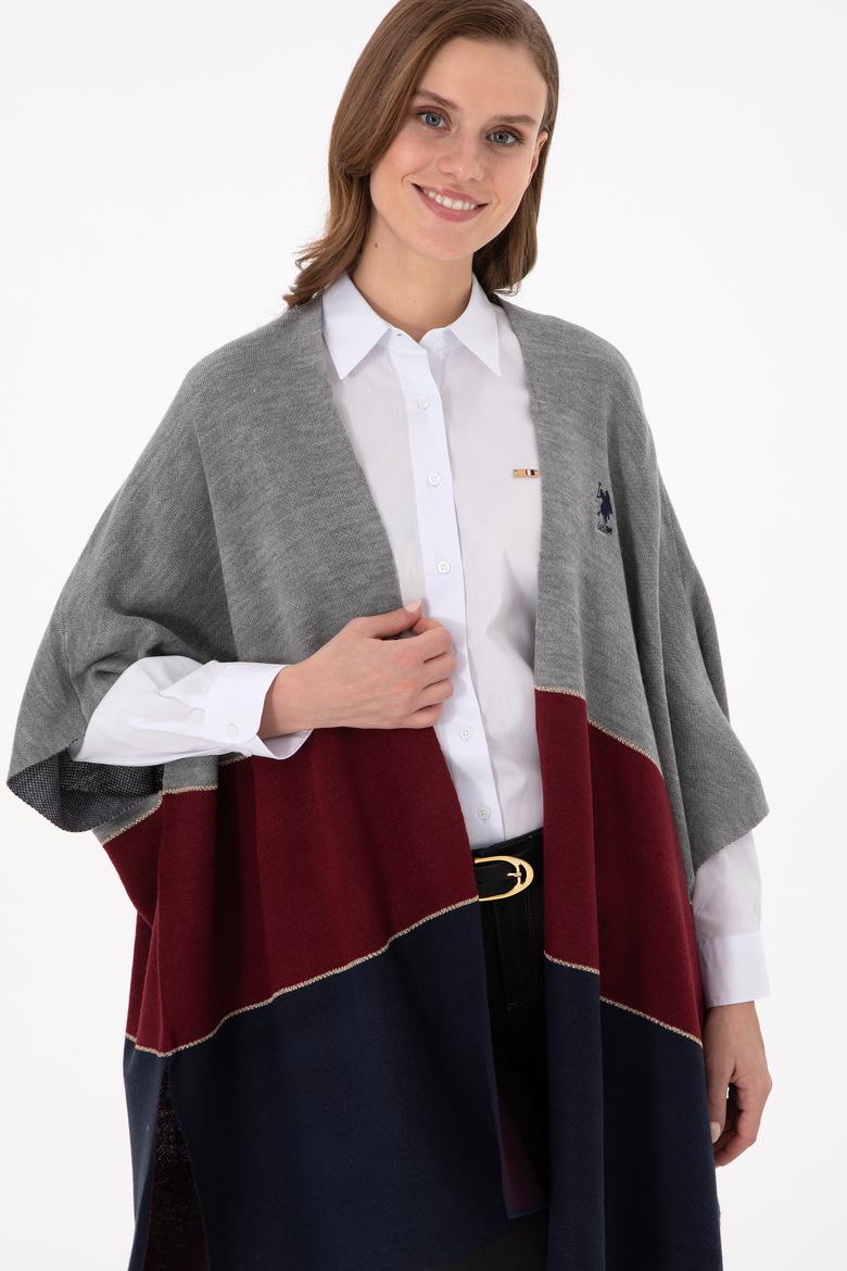 Kadın Lacivert Triko Panço - 50293124002