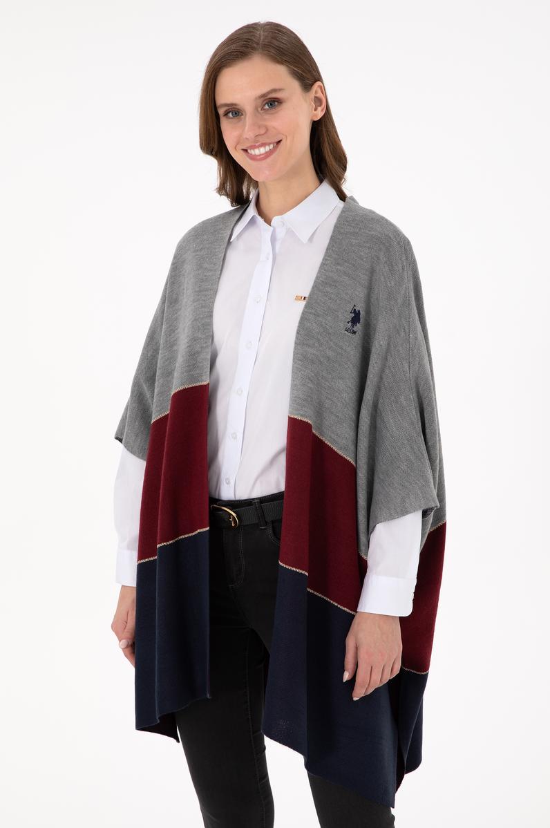 Kadın Lacivert Triko Panço