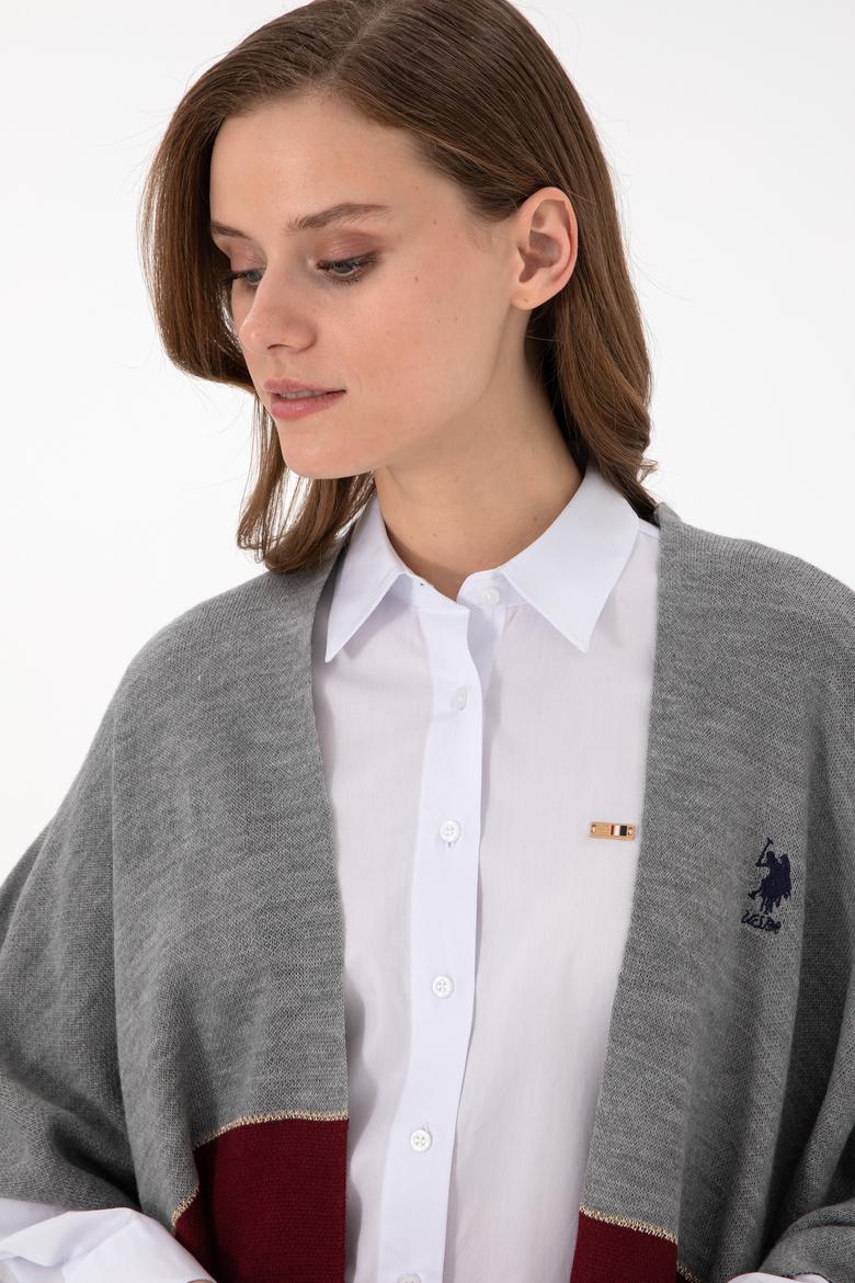 Kadın Lacivert Triko Panço - 50293124002