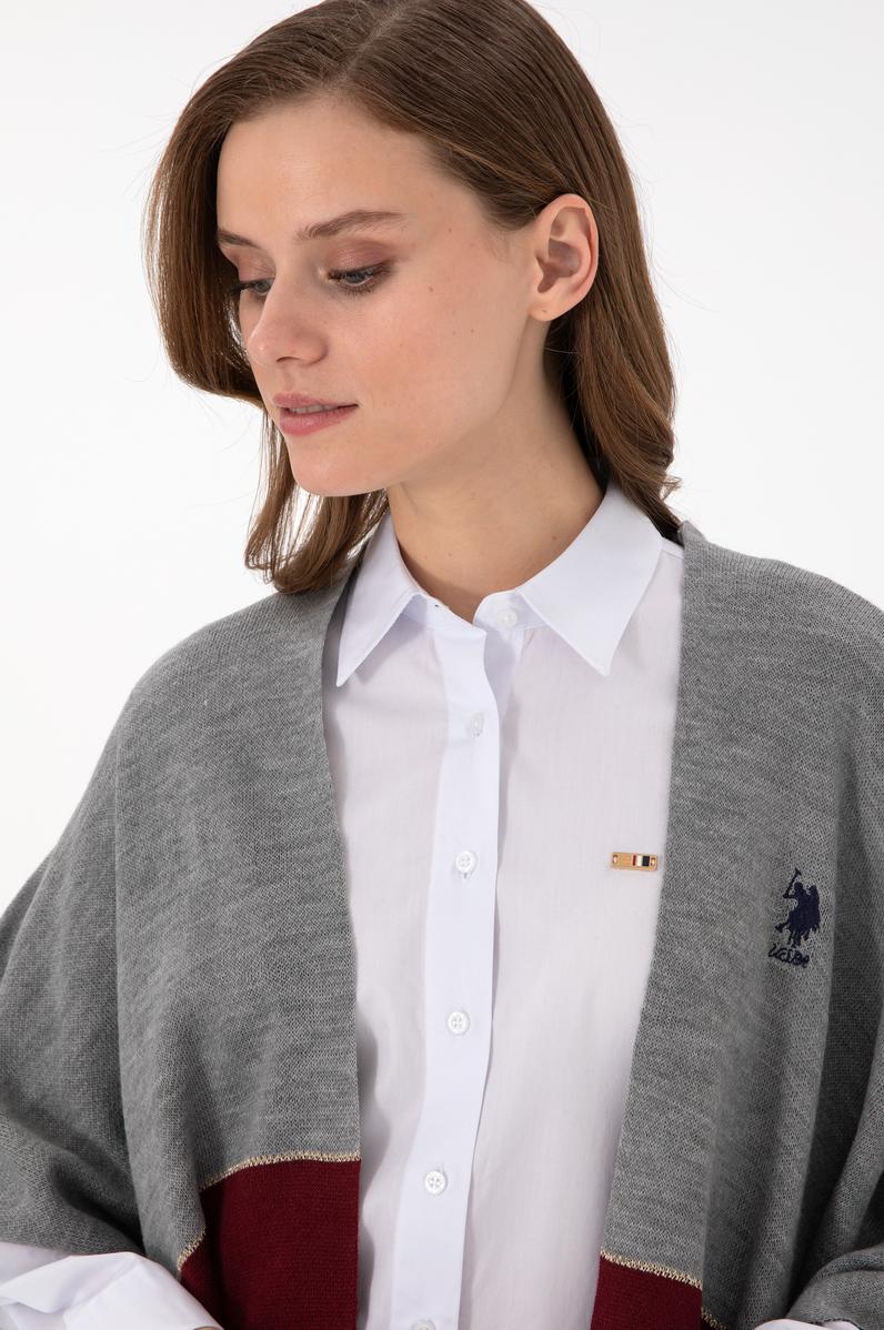 Kadın Lacivert Triko Panço