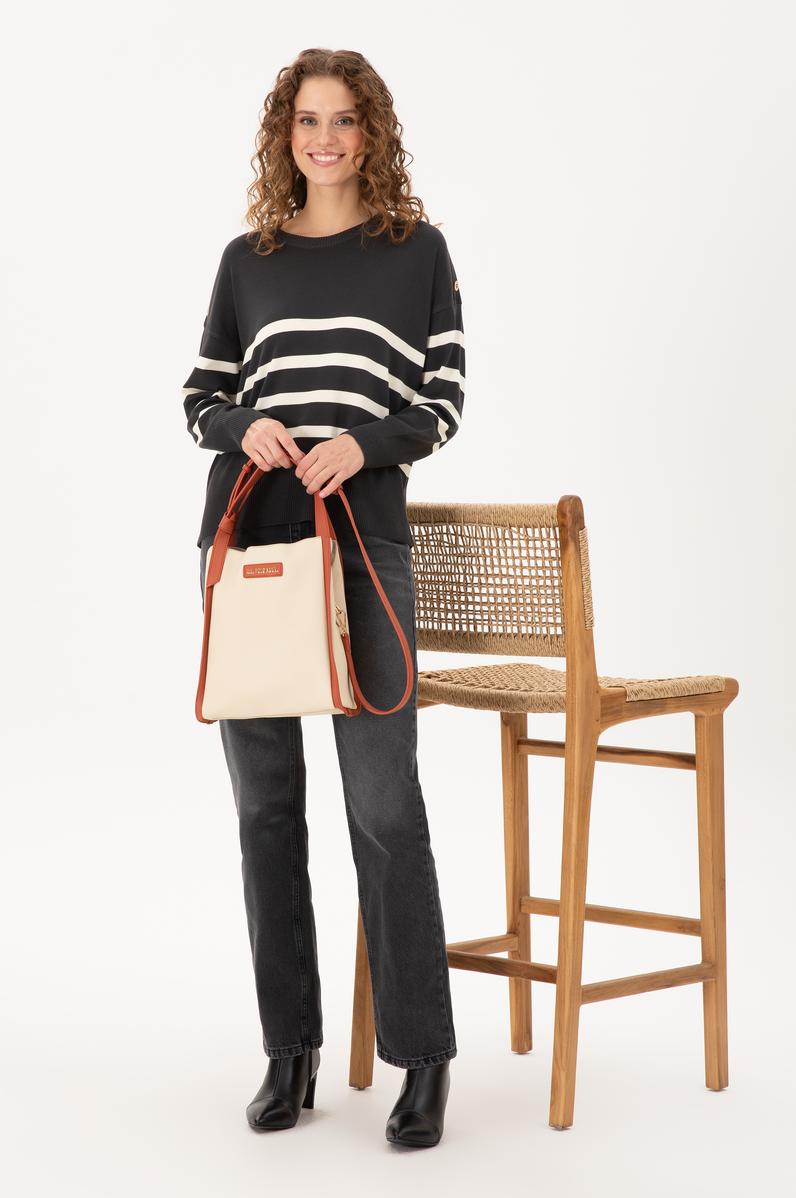 Kadın Krem Kol Çantası