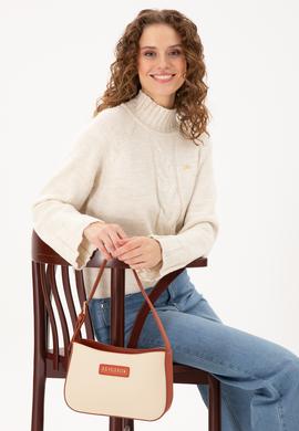 Kadın Krem Kol Çantası - 50300273001