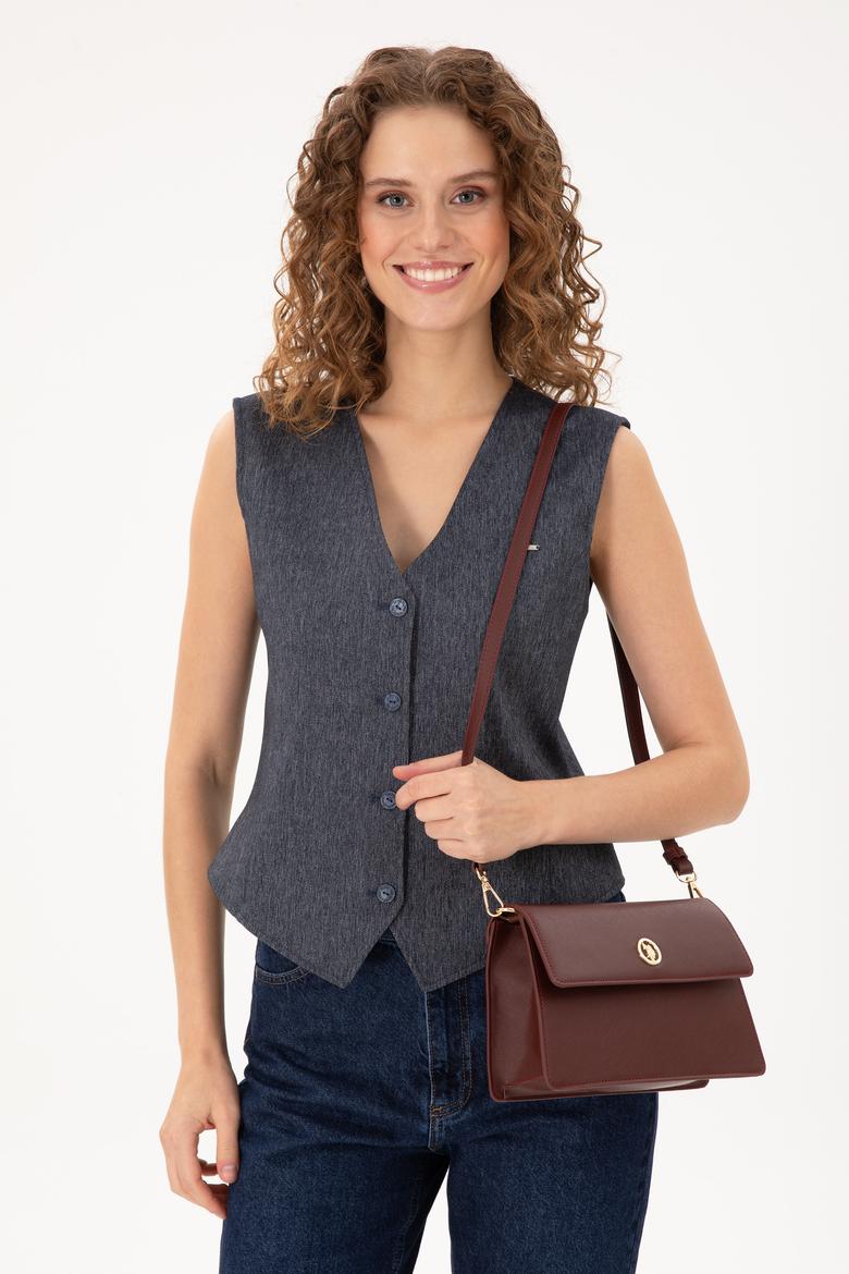 Kadın Bordo Çapraz Çanta