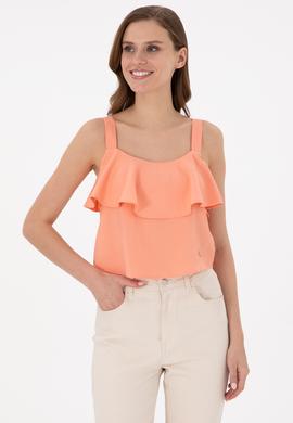 Kadın Somon Askılı Gömlek - 50283599014