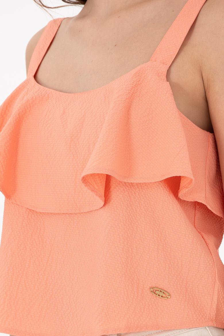 Kadın Somon Askılı Gömlek - 50283599014