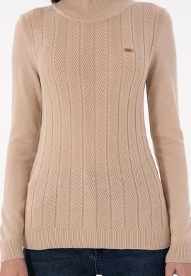 Kadın Kum Balıkçı Yaka Kazak - 50292977027