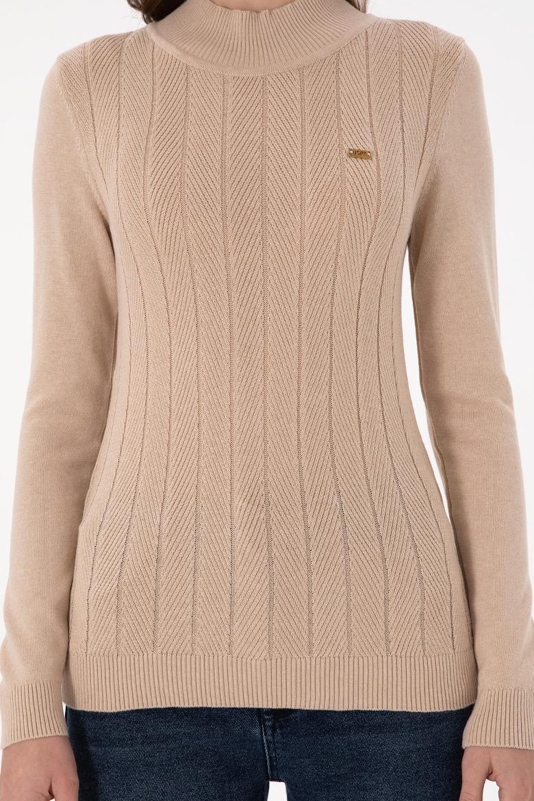 Kadın Kum Balıkçı Yaka Kazak - 50292977027