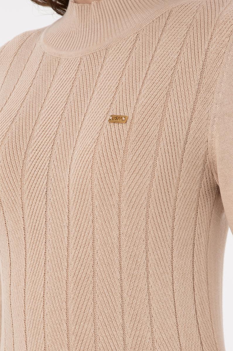 Kadın Kum Balıkçı Yaka Kazak