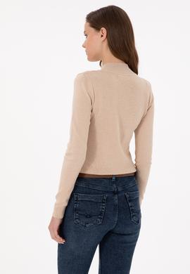 Kadın Kum Balıkçı Yaka Kazak - 50292977027