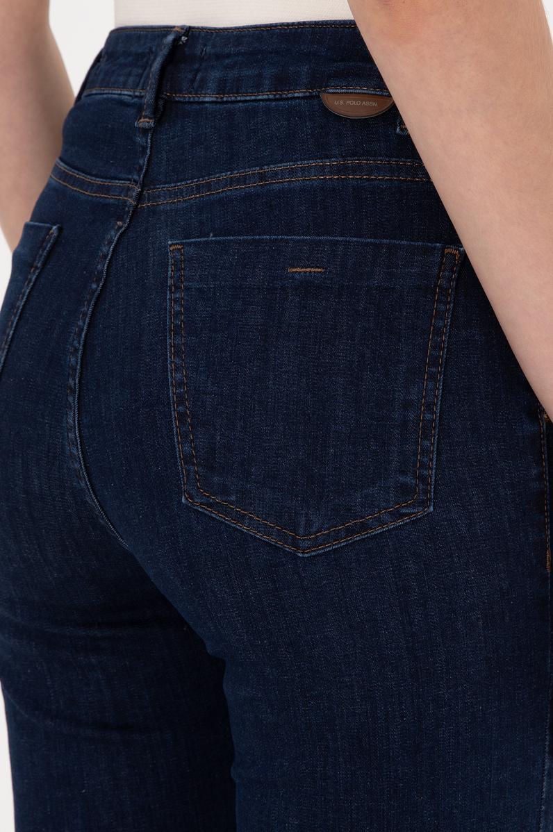 Kadın Koyu Mavi Jean Pantolon