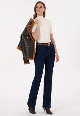 Kadın Koyu Mavi Jean Pantolon - 50293260002